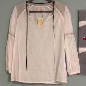 NWT Michael Kors peasant top